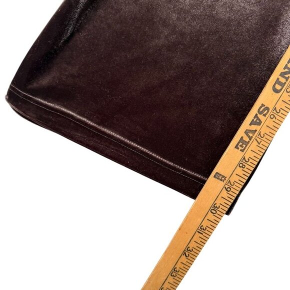 Susan Graver M Lounge Velvet Brown Pants Easy Pull-On Relax Fit - Picture 5 of 8